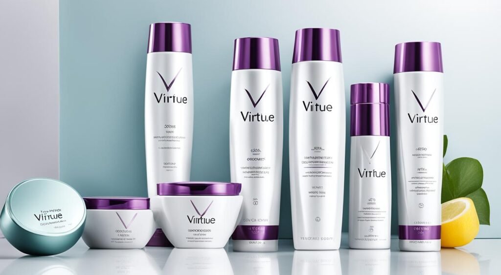 Virtue hair styling products range