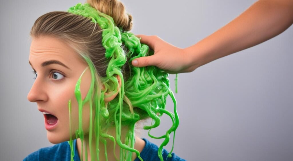 how to get slime out of hair